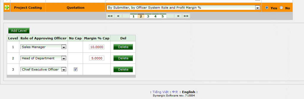 Synergix ERP System approval at profit margin Synergix ERP System approval at profit margin