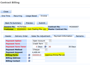 synergix erp system contract billing 2