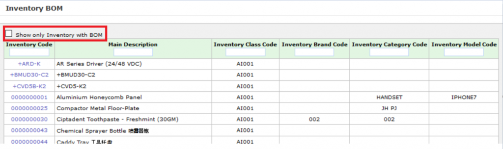 synergix erp system inventory BOM synergix erp system inventory BOM