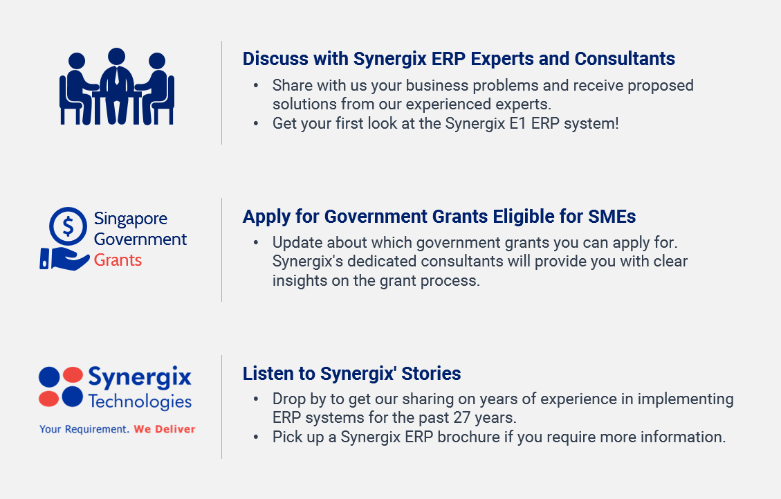 Suntec Singapore - reasons for visiting synergix at accounting show 2018 Suntec Singapore - reasons for visiting synergix at accounting show 2018