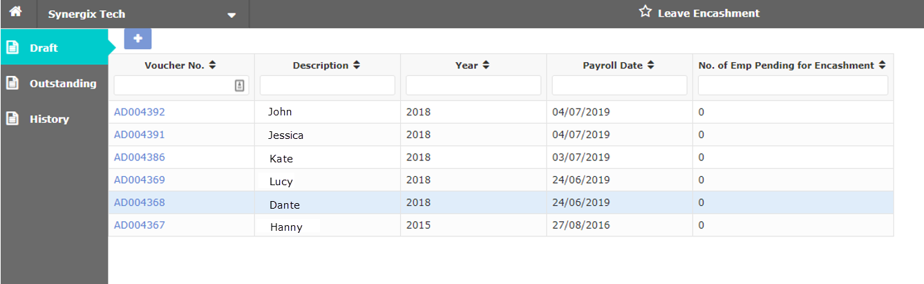 Leave Encashment - ERP System Leave Encashment - ERP System