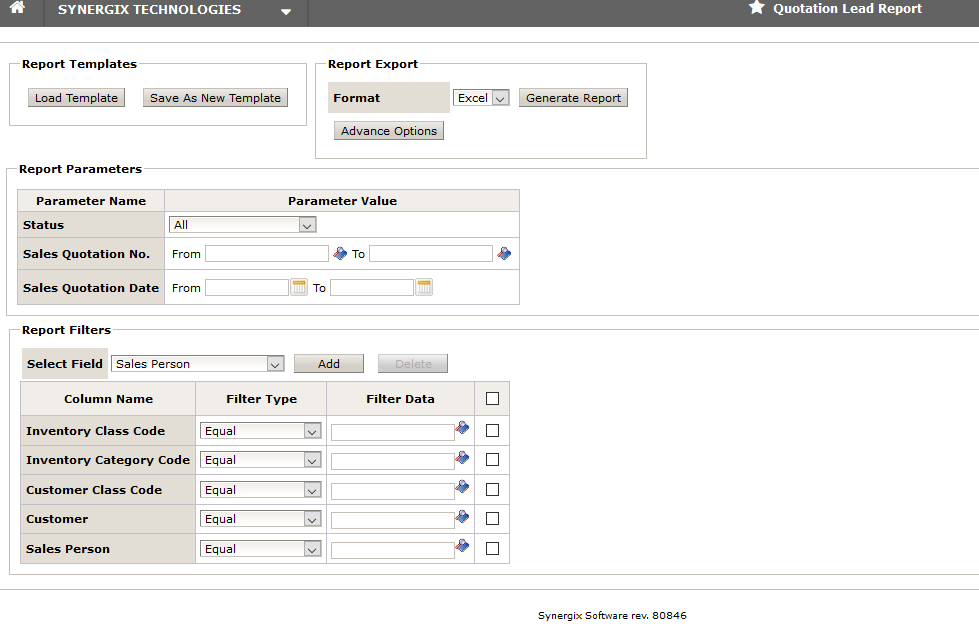 ERP Quotation Lead Report _ERP System ERP Quotation Lead Report _ERP System