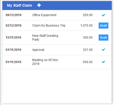 My Staff Claims_ERP System My Staff Claims_ERP System