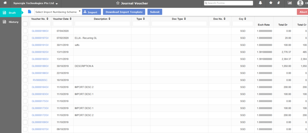 Journal Voucher 1024x443 - Synergix ERP Software Updates | May 2020