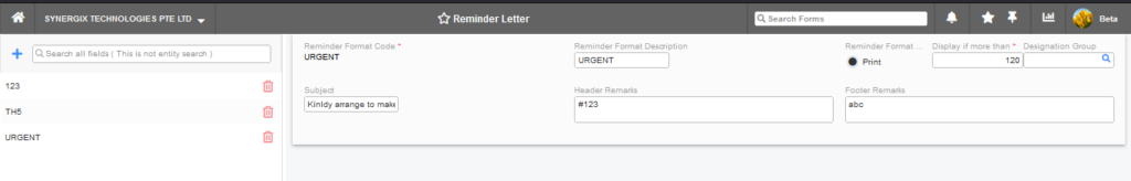 E2 Reminder Letter