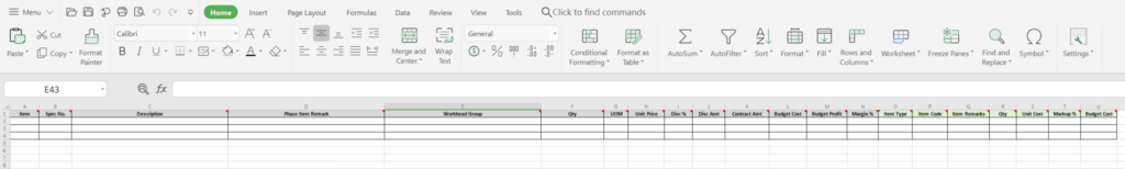 Template for Project Quotation
