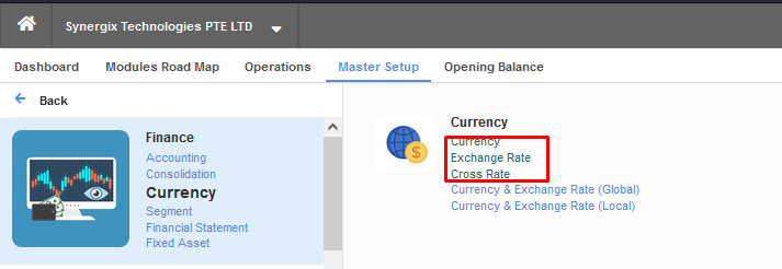 Cross Rate in Finance module Cross Rate in Finance module