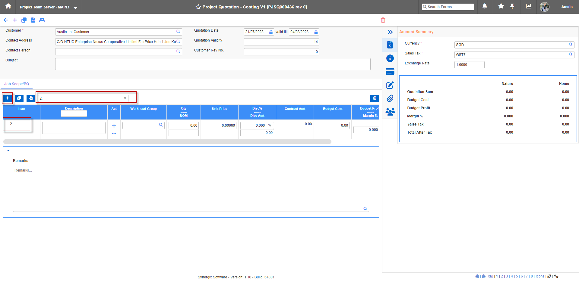 New "Bill Quantity selection in tab" feature in Project Quotation, Project Order, Subcon Contract, Subcon Claim V1 screen New "Bill Quantity selection in tab" feature in Project Quotation, Project Order, Subcon Contract, Subcon Claim V1 screen