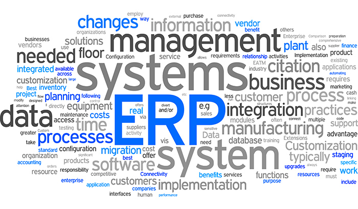 ERP tag cloud Infograph - 5 Signs Your Business Needs an ERP System