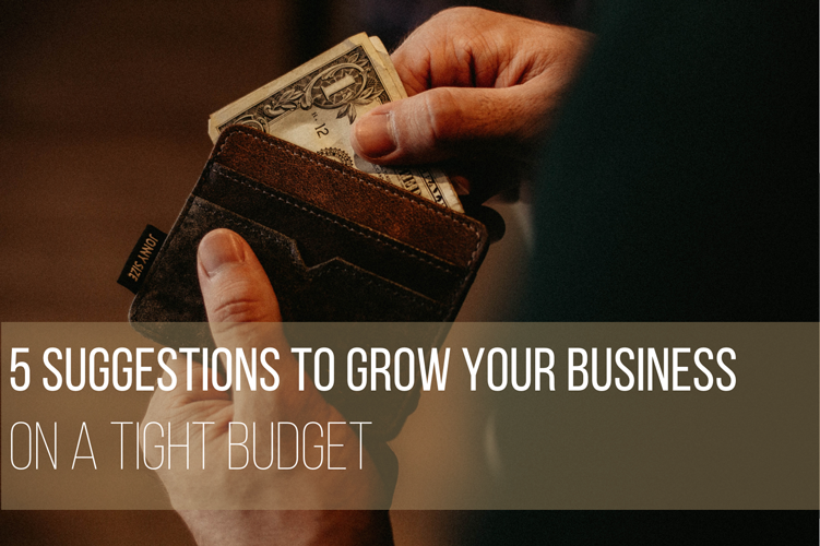 5 suggestions to Grow your business on a tight budget - 5 Suggestions to Grow Your Business on a Tight Budget
