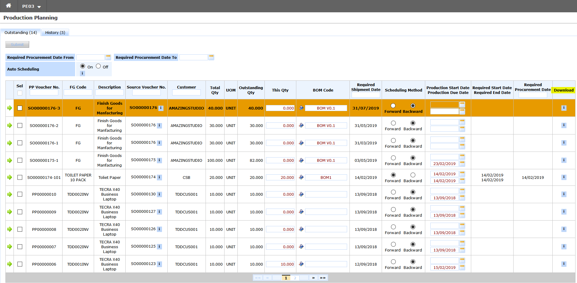 S3 - Synergix E1 ERP System Update | July 2019