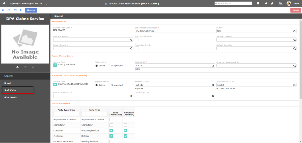 Staff Claim 1024x485 - Synergix ERP Software Updates | May 2020