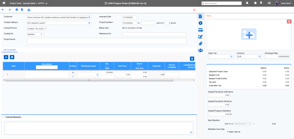 Schedule of Rates 1024x485 - Synergix ERP Software Updates | December 2020