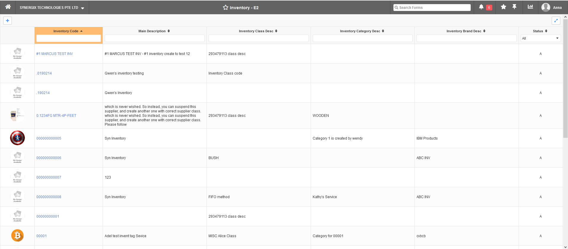 E2 Inventory Maintenance - Synergix ERP Software Updates &ndash; April 2021