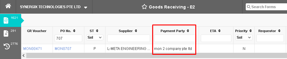 Good Receiving - Synergix ERP Software Updates - July 2021