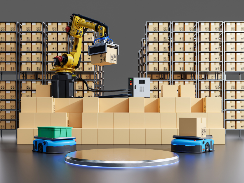 podium products simulate factory system 3d rendering 1024x768 - How Can Warehouse Management Software Improve Your Business?