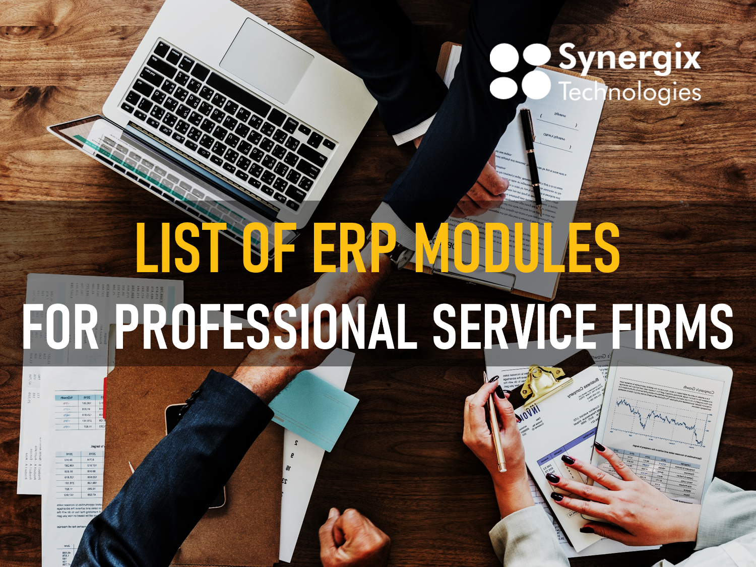 List Of ERP Modules For Professional Service Firms
