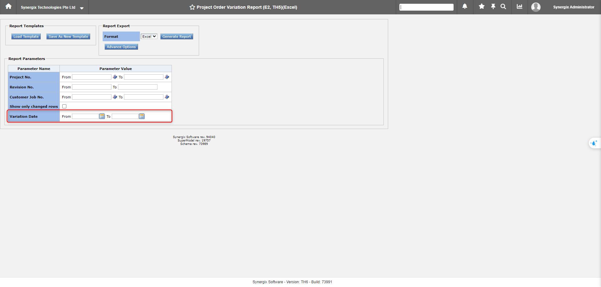 100293160 - Synergix ERP Software Updates | March 2024