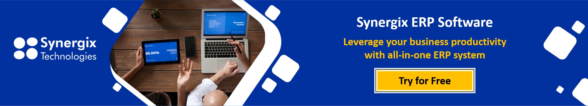 CTA try for free - 7 Steps of a Successful ERP Implementation Process in [year]