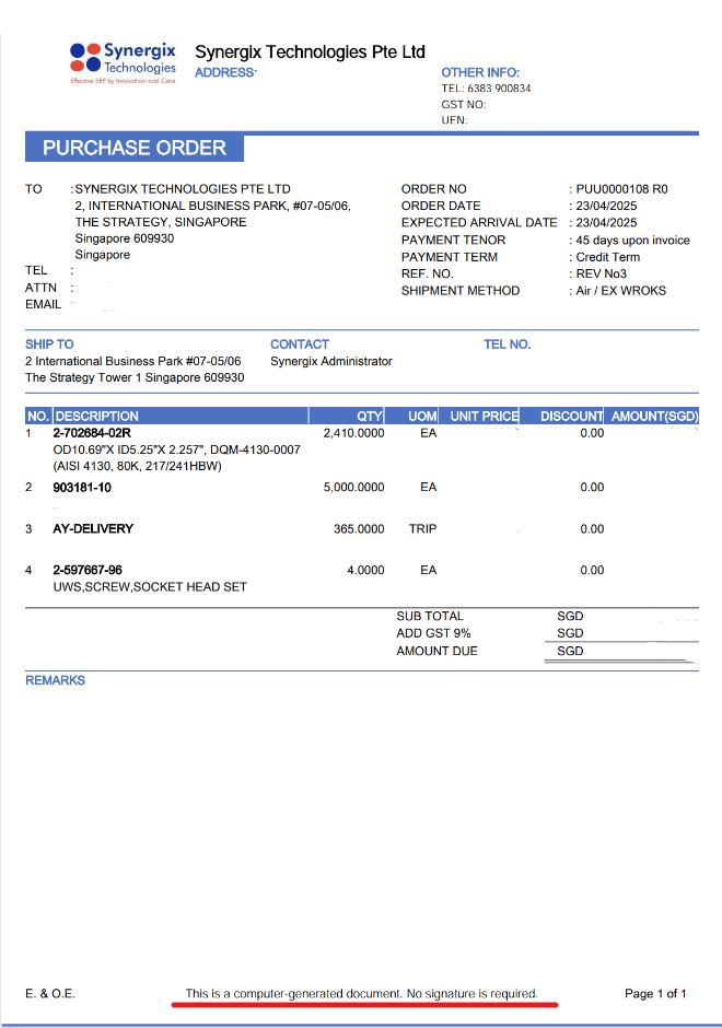 Keira 100351639 1 - Synergix ERP Software Updates | April 2025