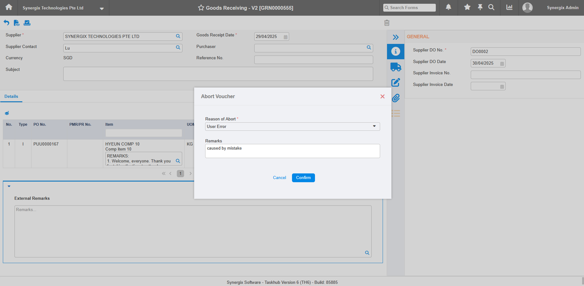 image 11 - Synergix ERP Software Updates | July 2025